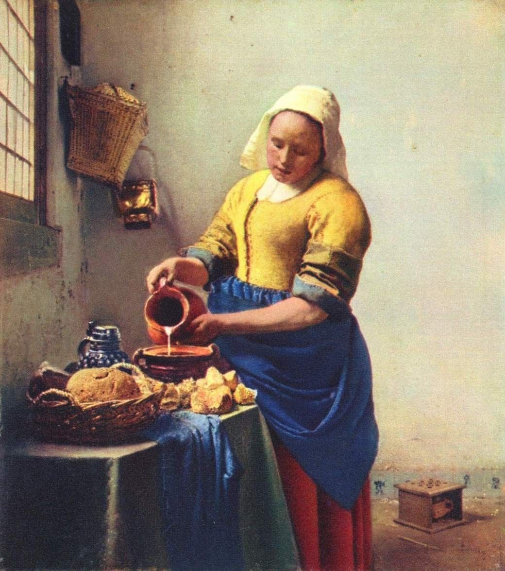 Johannes Vermeer the Milkmaid